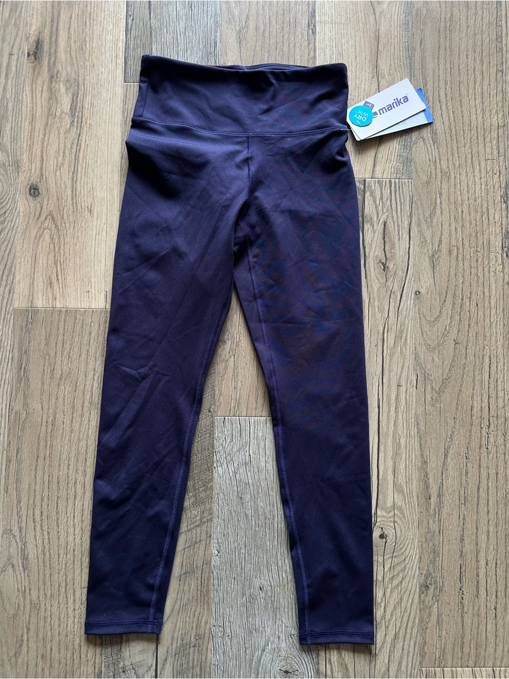 NWT Marika High-Waist Purple Sparkle Leggings Size Medium
